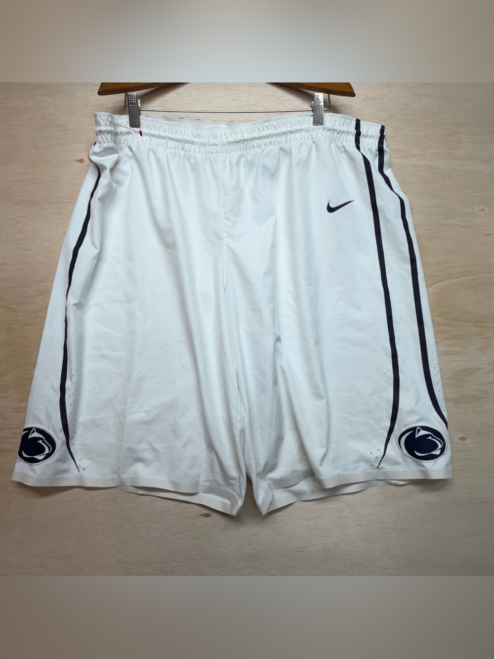 Nike Penn State Basketball Shorts Player Issued Practice Mesh White Men's Sz.40